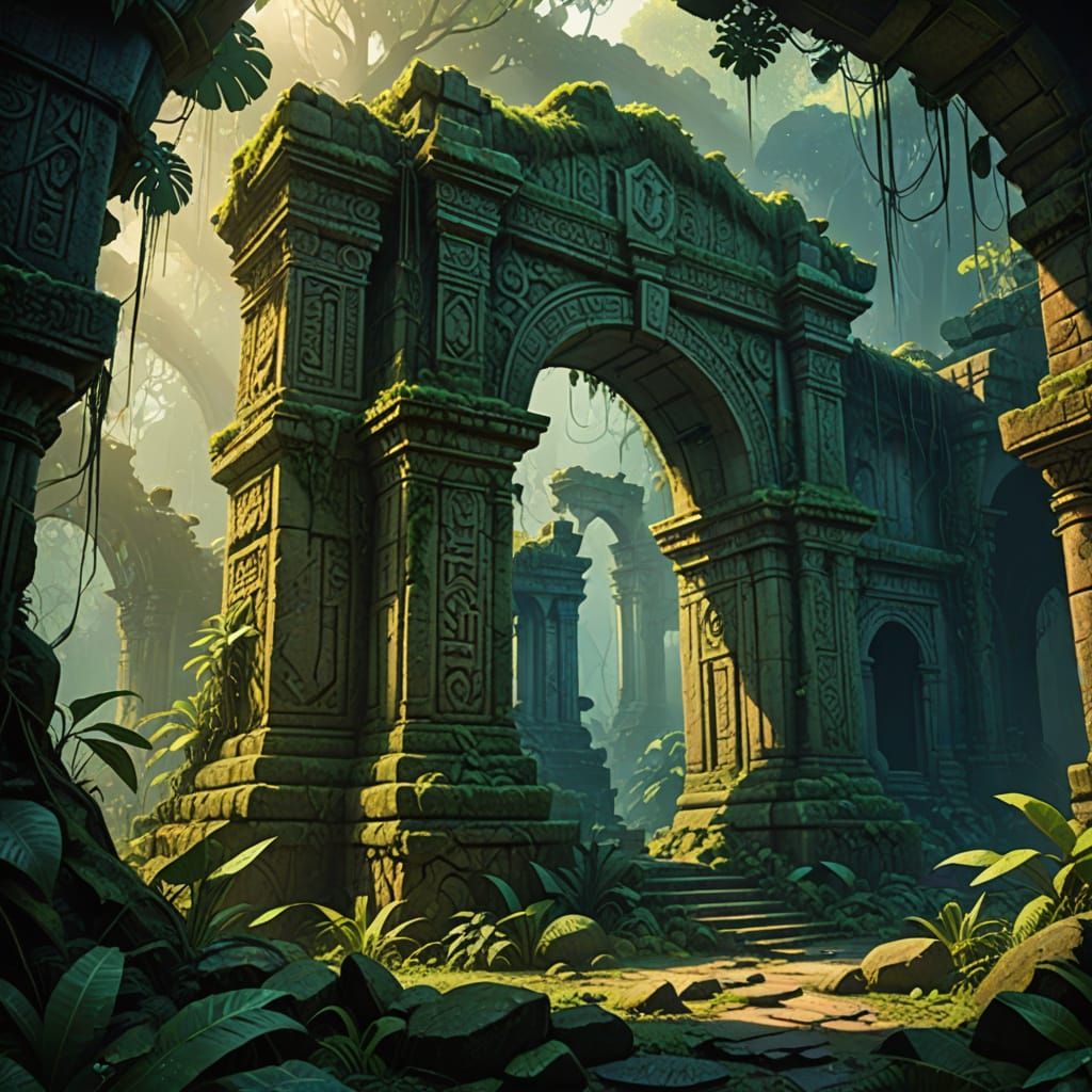 Ancient Jungle Ruins: A Mystical Exploration