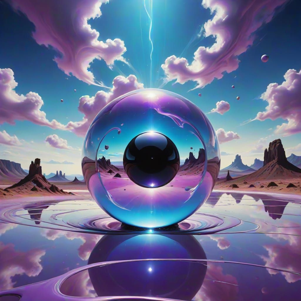 Ethereal Surrealism: Infinity 8-Ball Reveals Mysterious Mess...