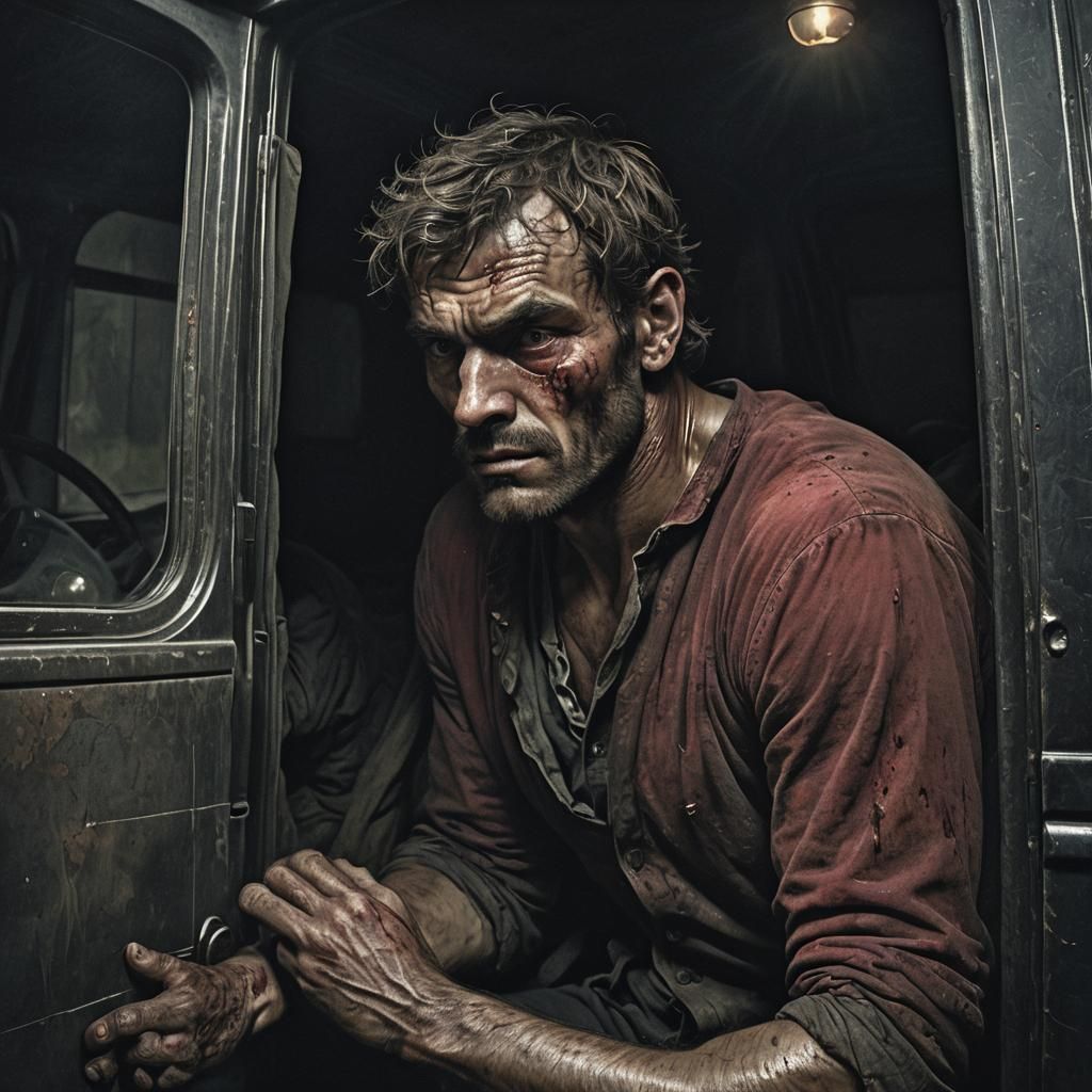 Eerie Boxer Awakening: A Romanticism-Inspired Close-Up