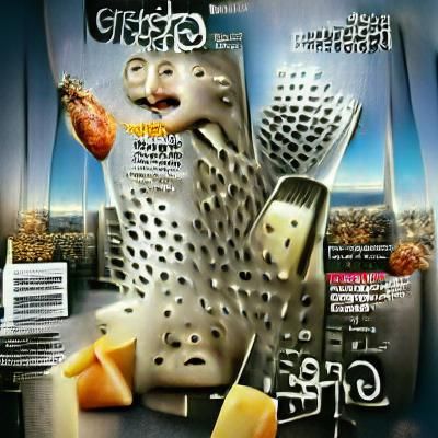 Cheese Grater Magazine Cover Design
