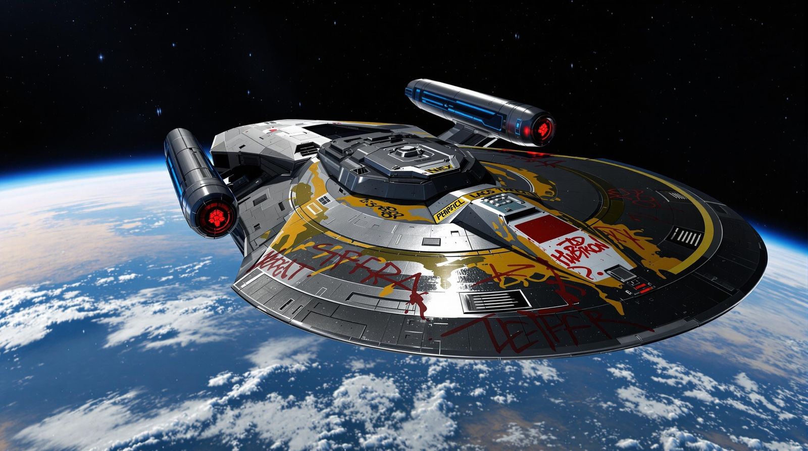 Starfleet's Stealthy Future: The U.S.S. Rubicon in Orbit