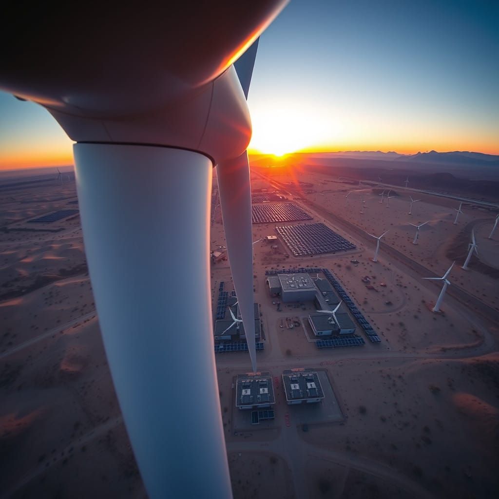 Desert Oasis in a Wind Turbine
