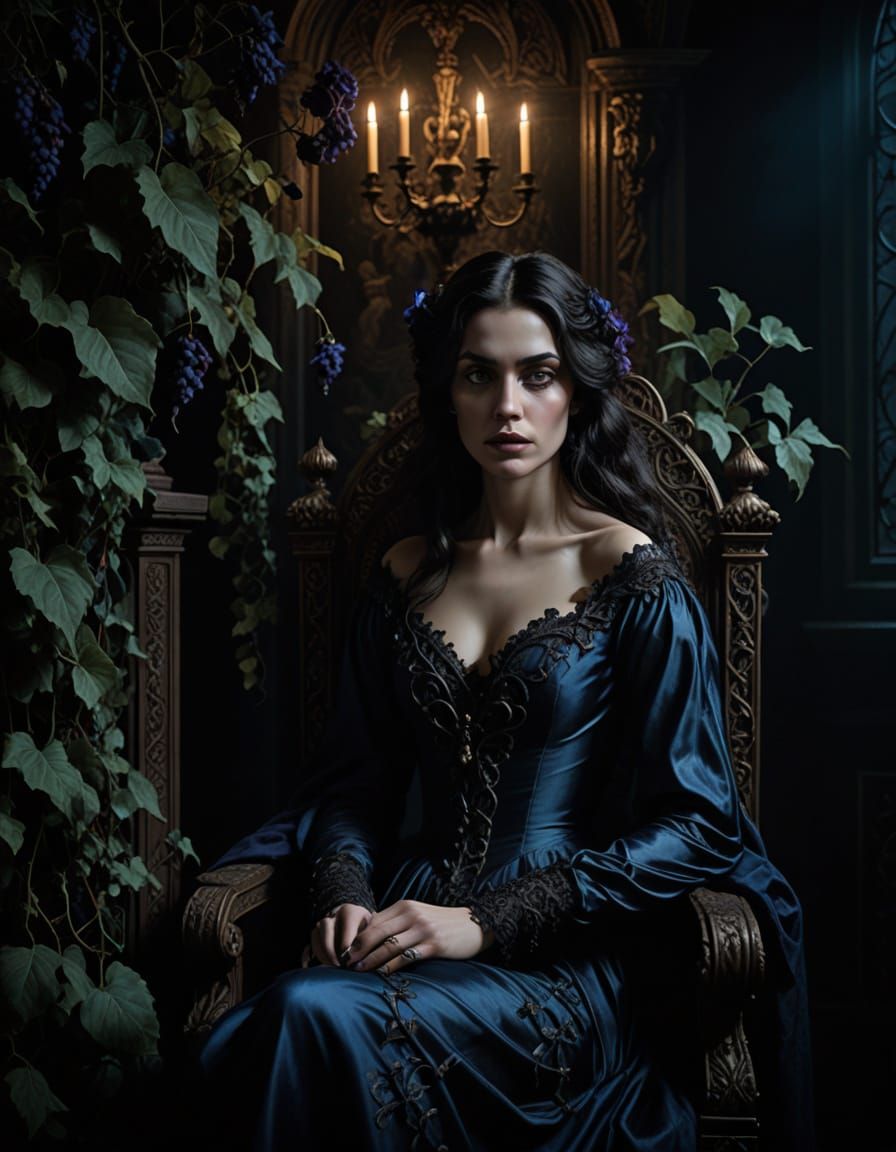 Gothic Queen in Victorian Splendor