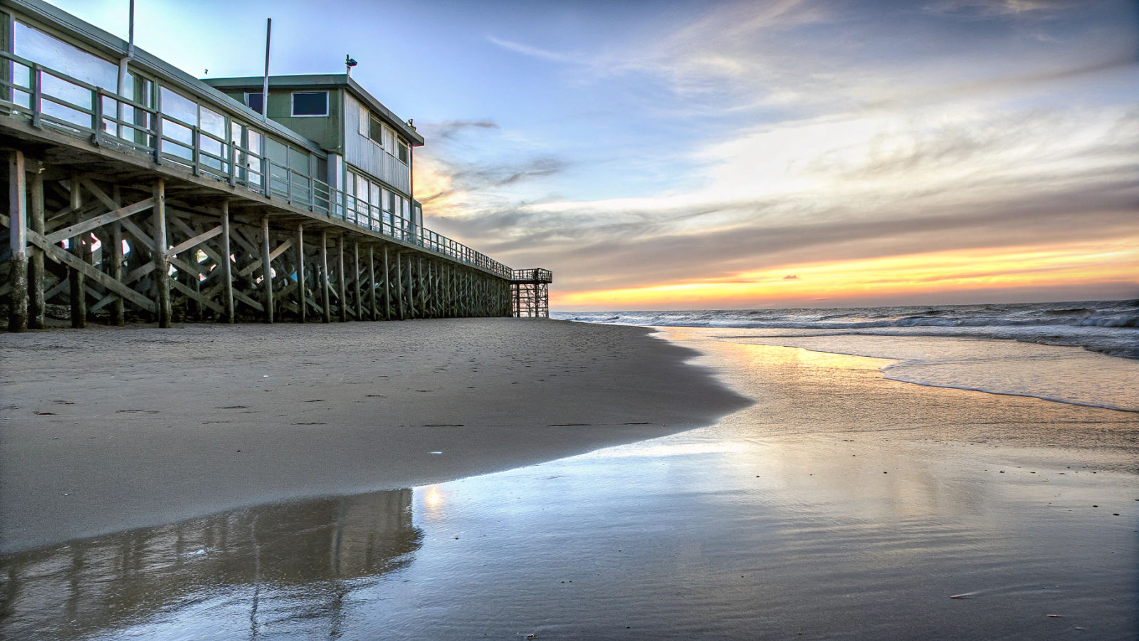 Vivid Sunset over Ultrarealistic Beach in Hyperrealism