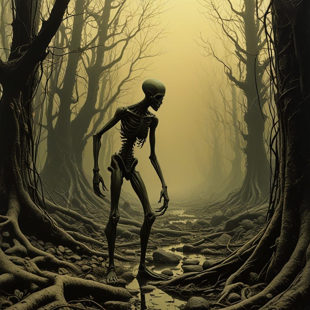 Grotesque Creatures in a Twisted Realm