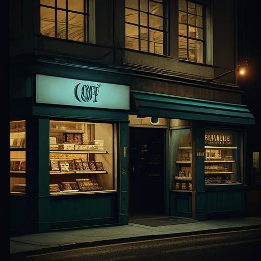 small store in night