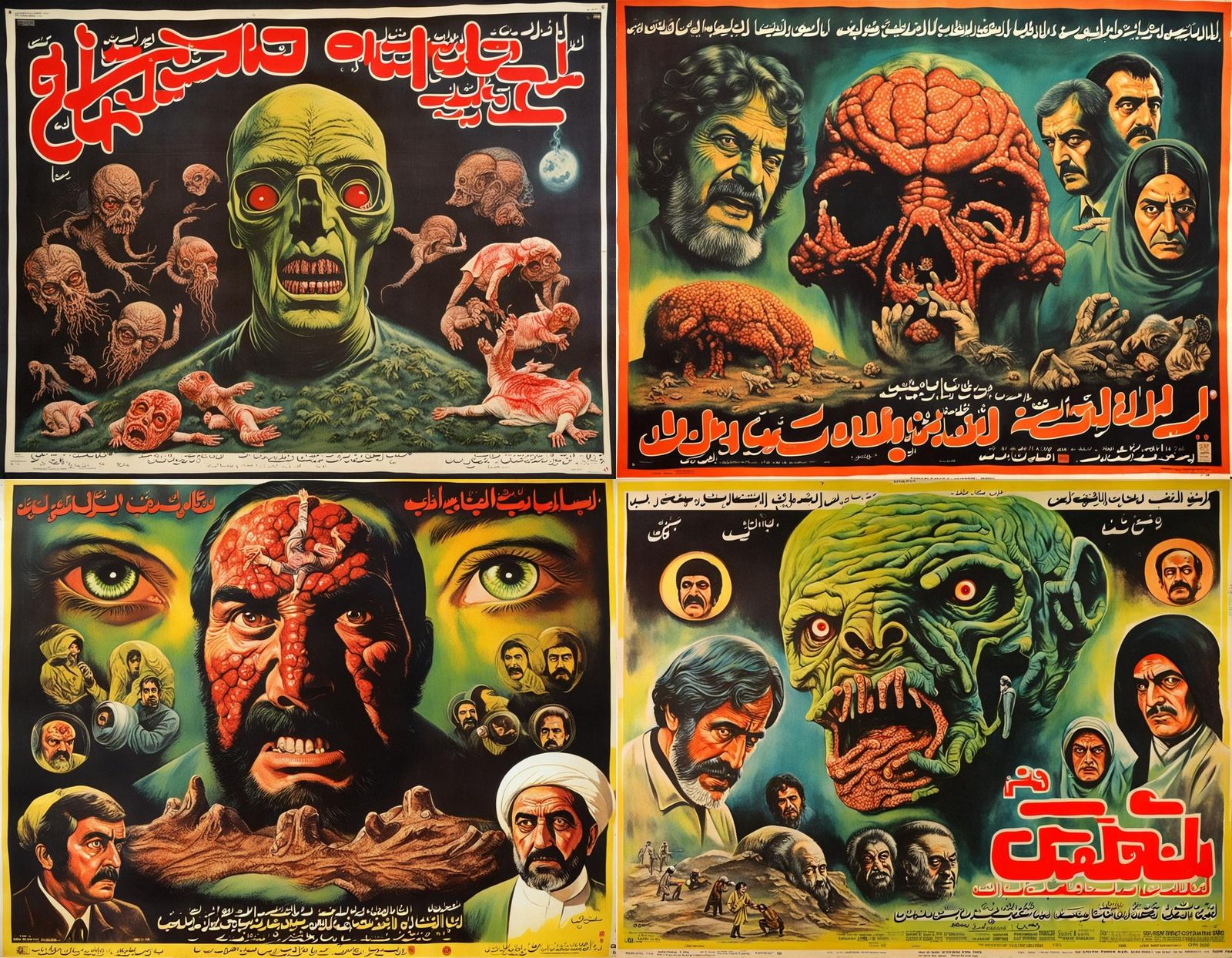 Disturbing 1970s Iranian Horror Movie Poster