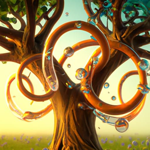Bubble Tree Hose Concept Art in 8K