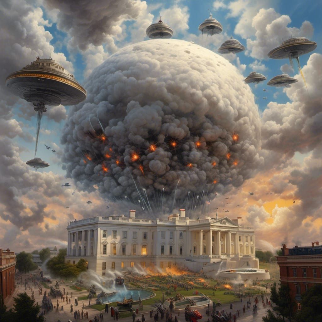 White House Under Siege: Giant Monster Battle