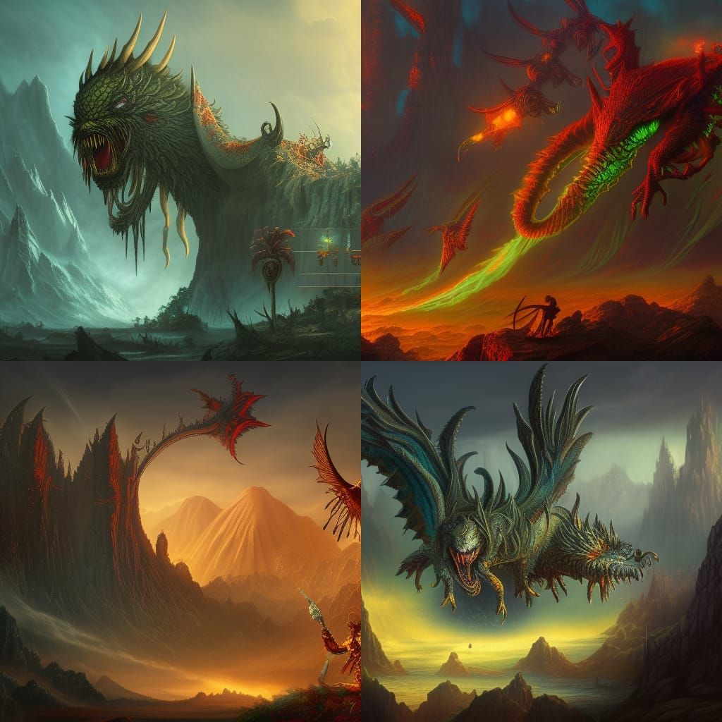 Detailed Matte Painting of Beelzebub