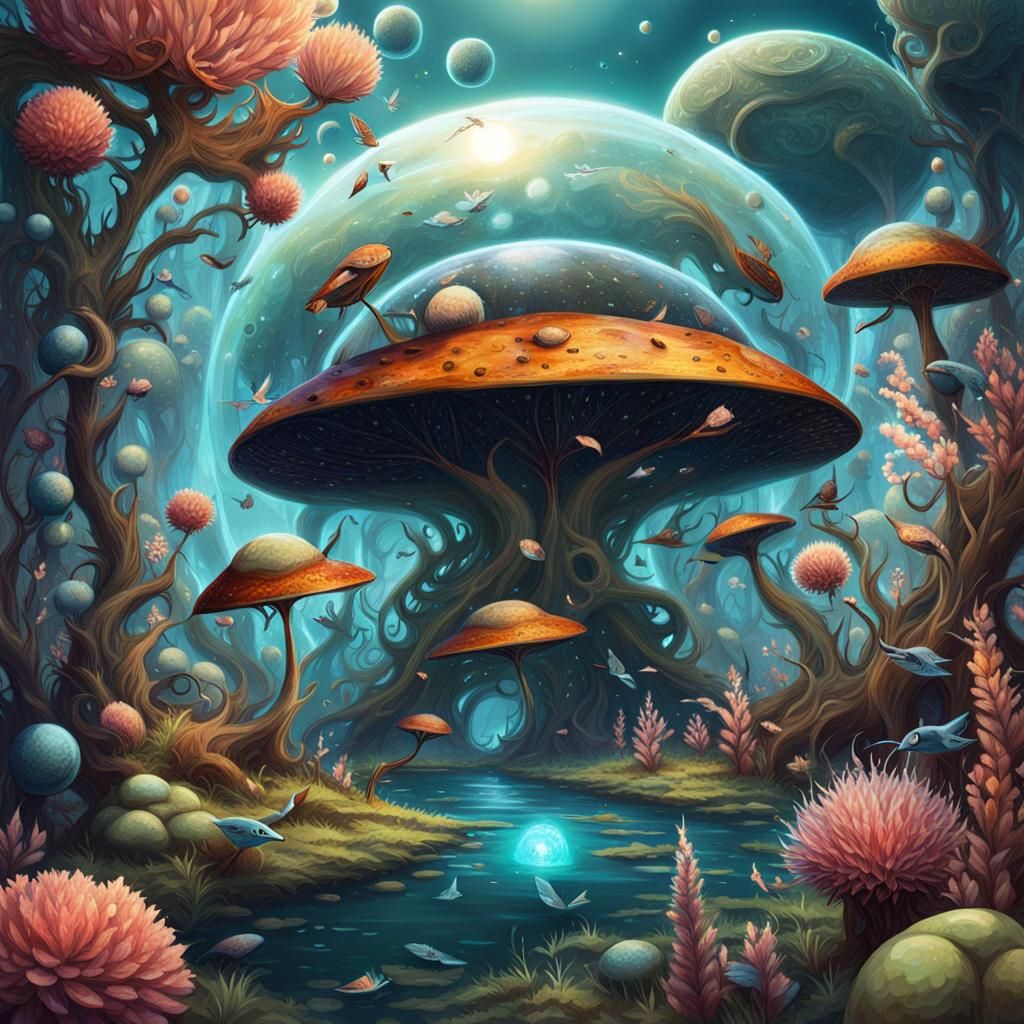 Whimsical Flora and Fauna at Multiverse End