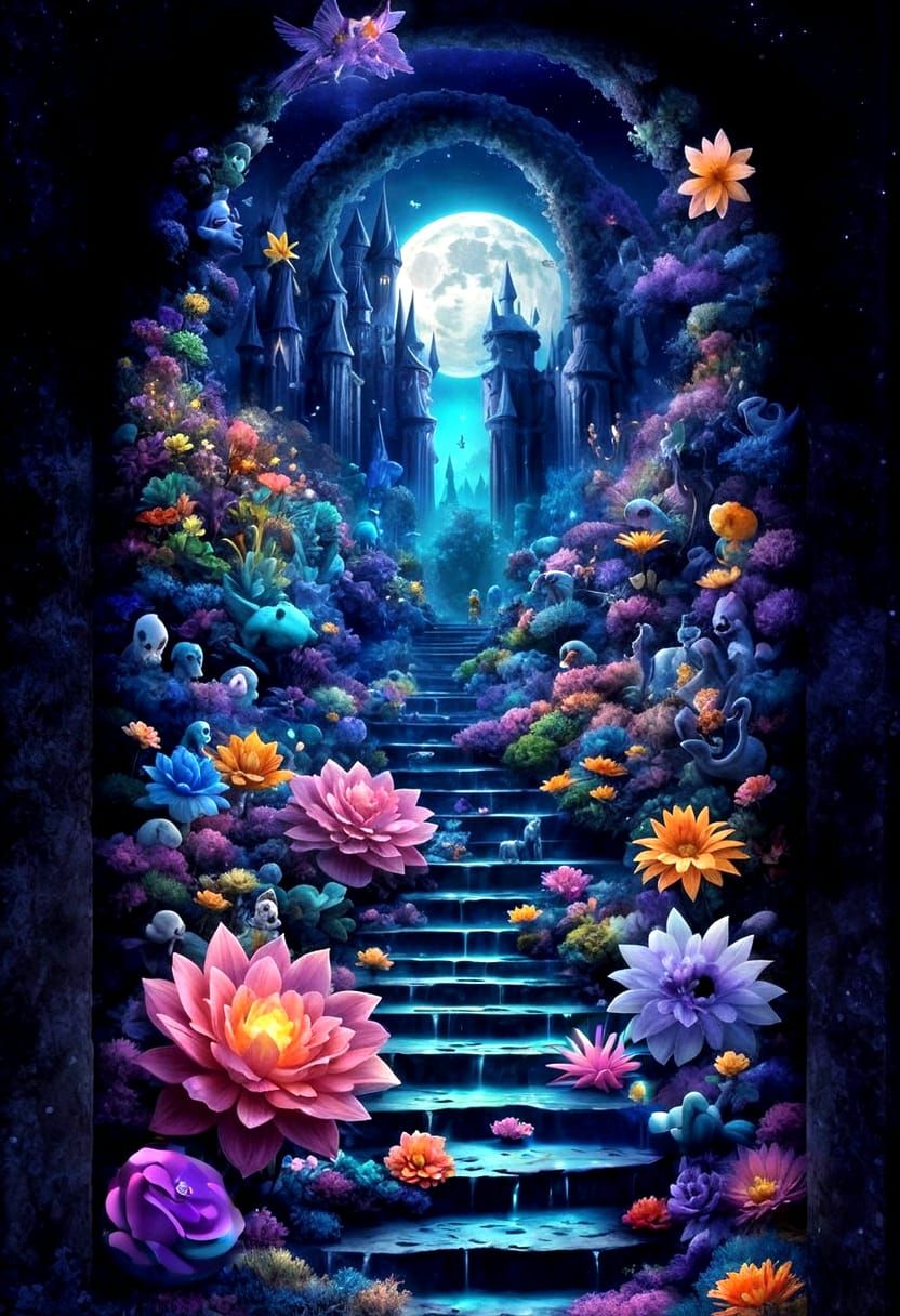 Opal Princess on a Neon Twilight Moon-Path