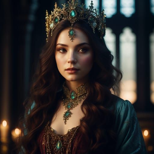 Gothic Queen AI Generated Portrait