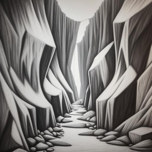 Hyperdetailed Charcoal Cave Painting