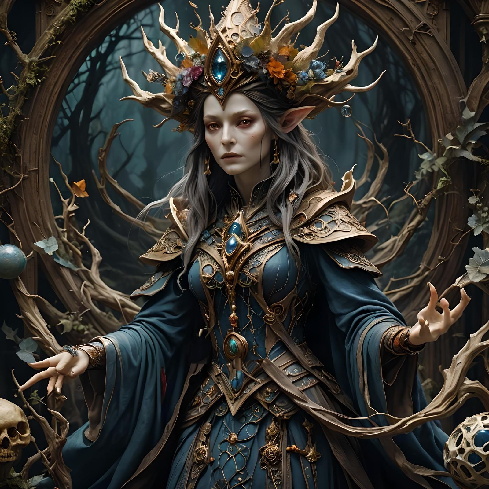 Brian Froud Style Dreamwalking Sorceress