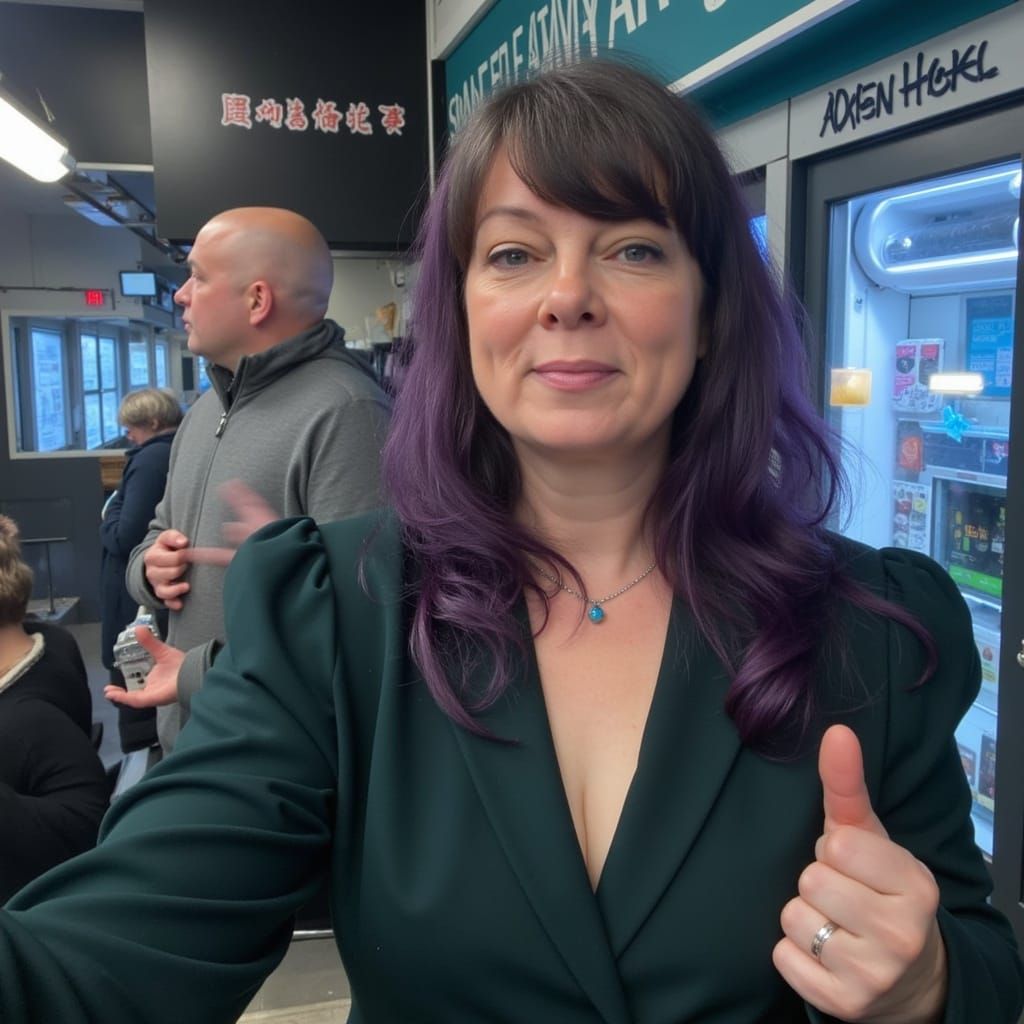 Fantastical Journalist in Deep Colorful World