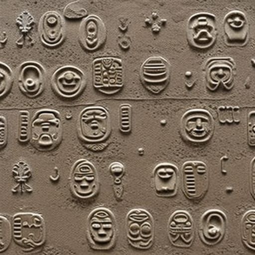 Sumerian Tablets Displaying Ascii Art Emojis