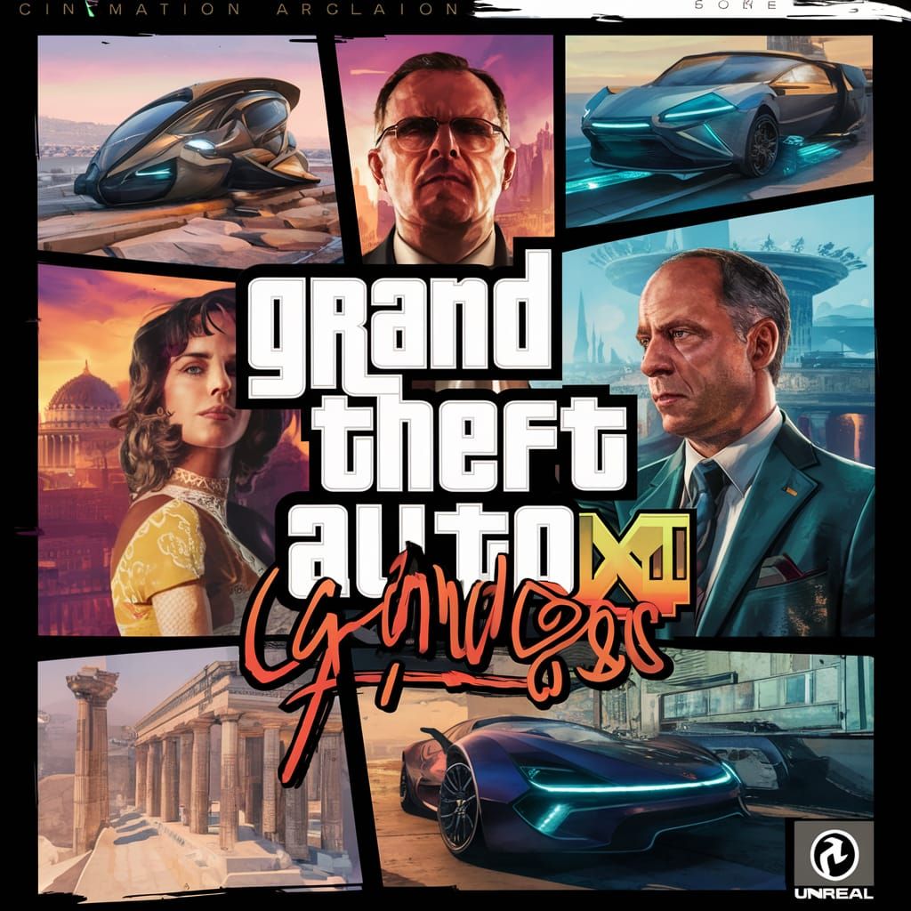 Futuristic Greek Cityscape in Grand Theft Auto XIV