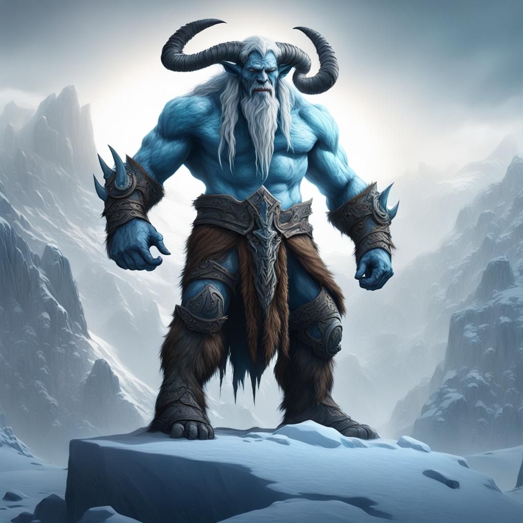 Frost Giant Ymir Concept Art in Deep Color
