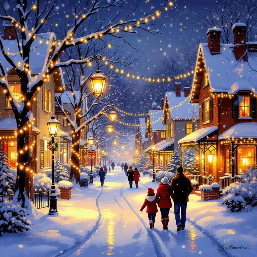 Magical Winter Street Glow