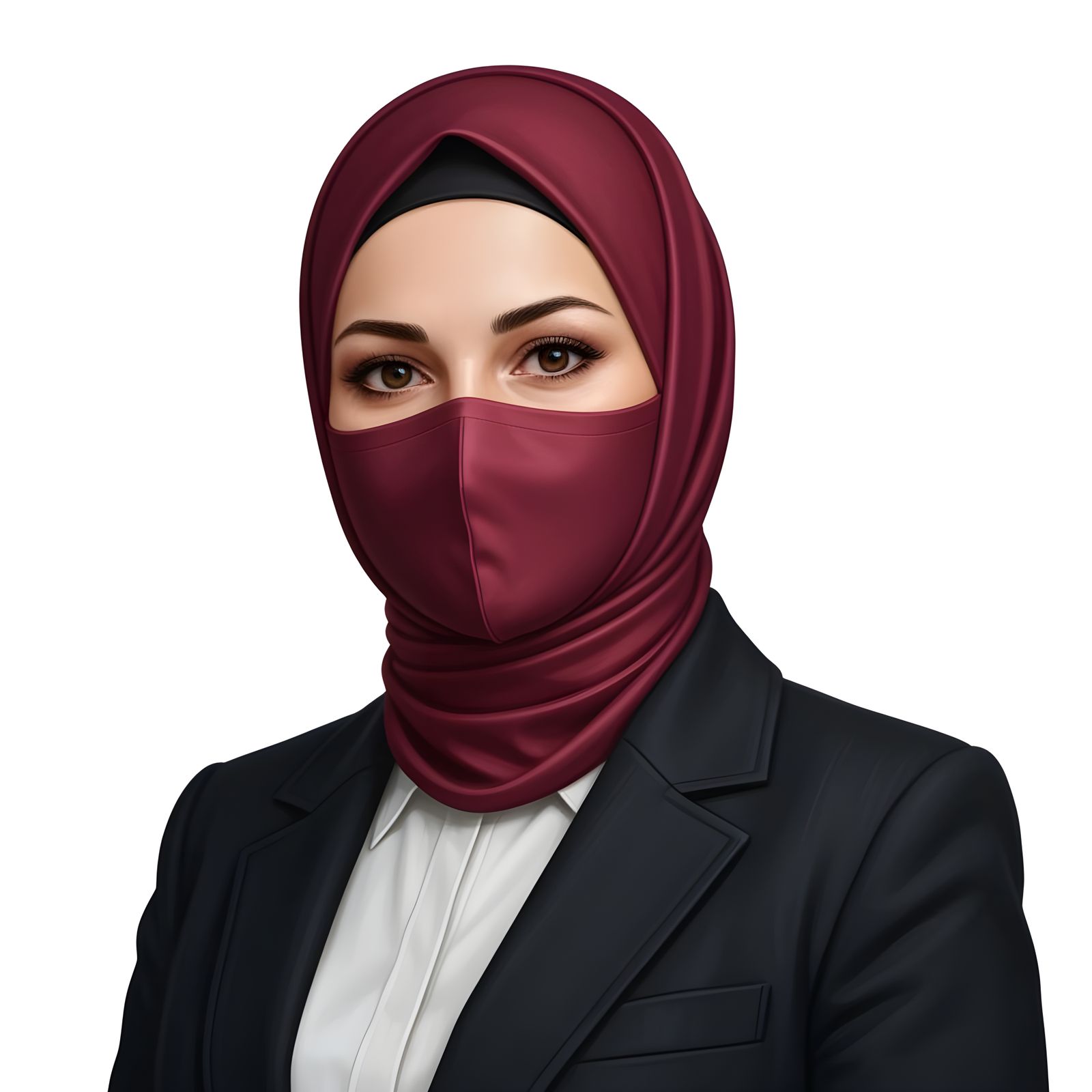 Confident Hijabi Businesswoman Portrait