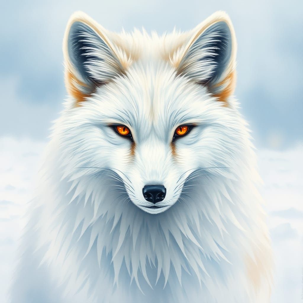 Eyes of a Snow Fox