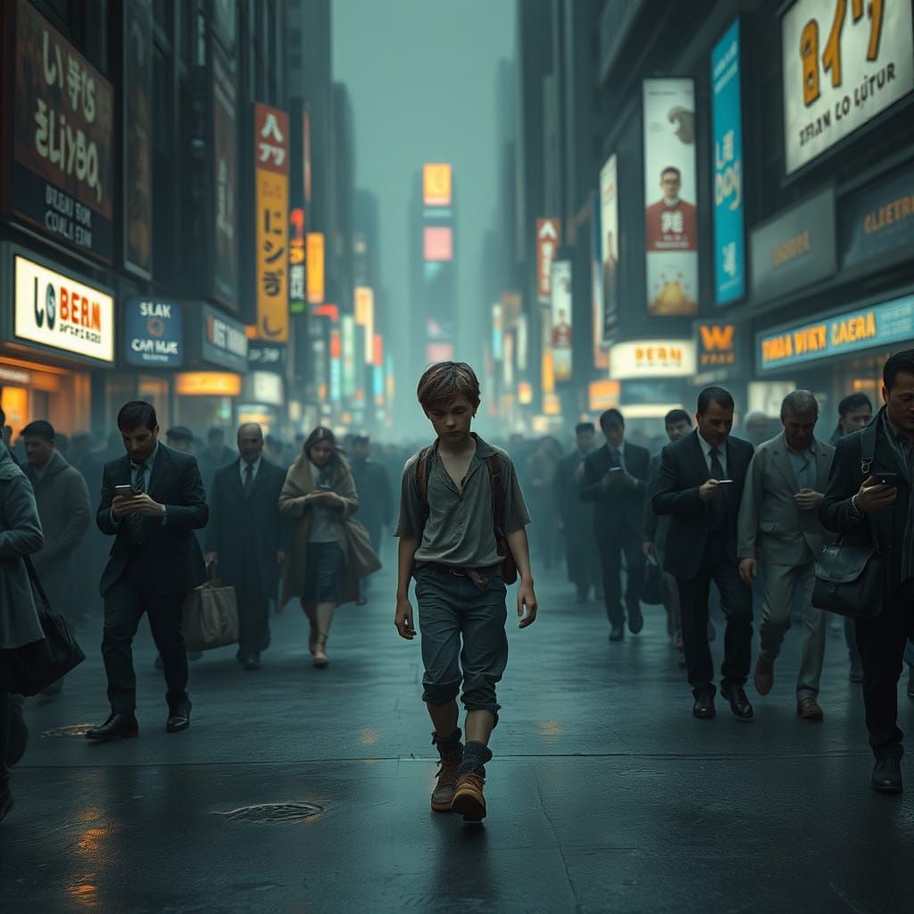 A Lonely Boy in a Sea of Distraction