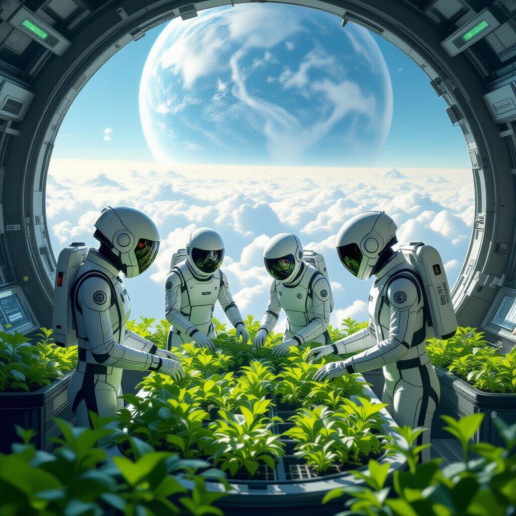 Zero-Gravity Garden at Space Academy