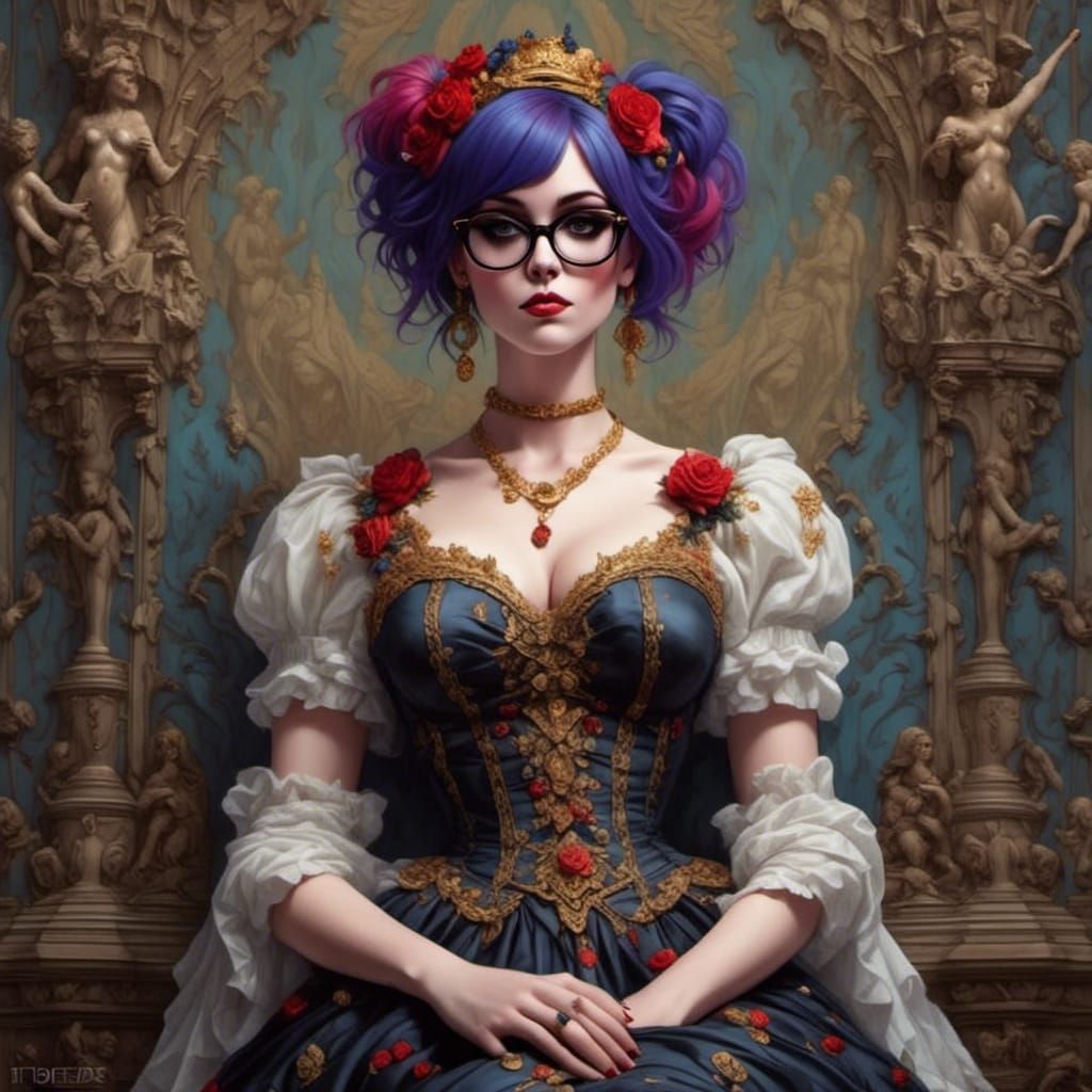 Gothic Emo Mother: A Fusion of Art Styles