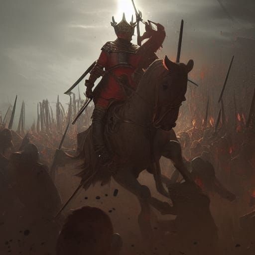 Epic Medieval Warfare Concept Art in 8K