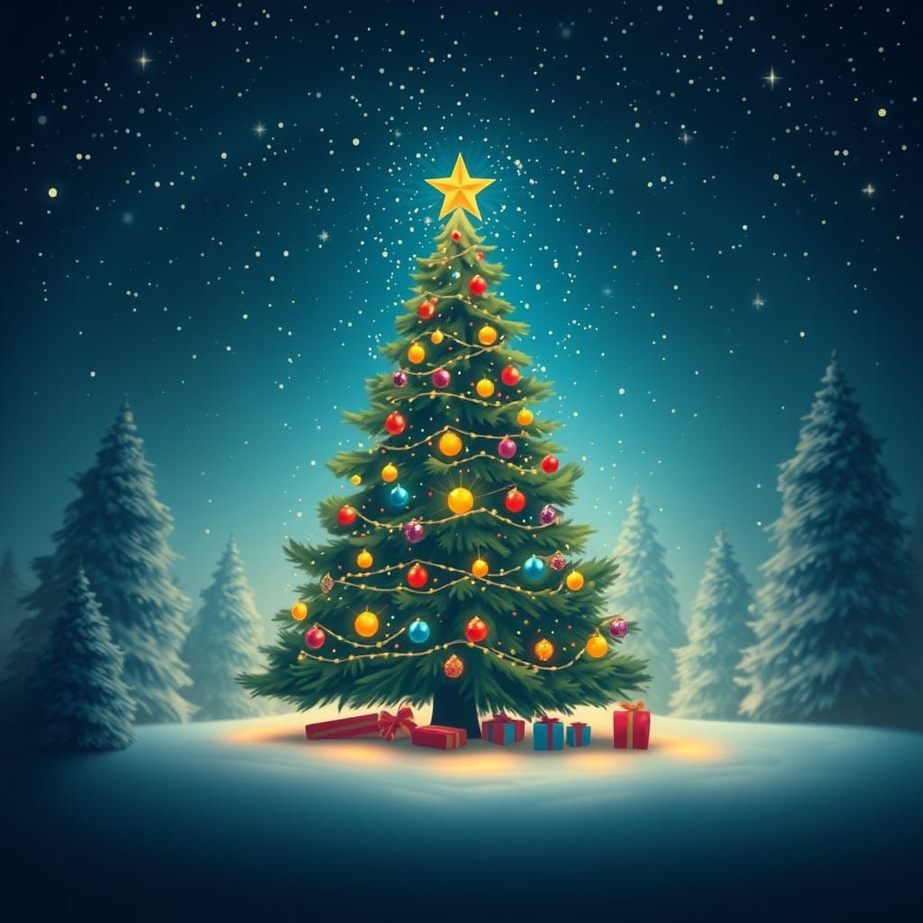 Enchanted Evergreen Christmas Tree