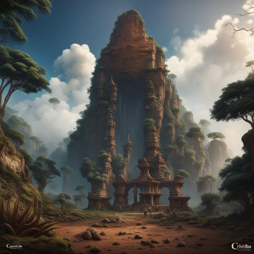 Ancient Rupestrian Art at Chiribiquete: Detailed Matte Paint...