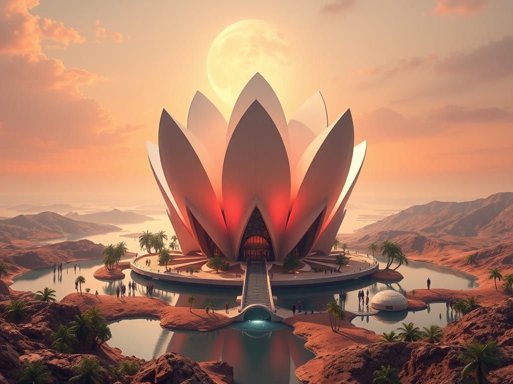 Mars Futuristic Oasis