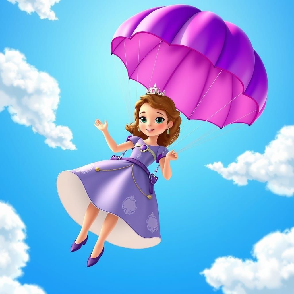 Princess Sofia Parachute Adventure in Disney Junior Style