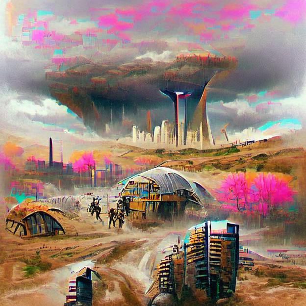 Post-Apocalyptic Cityscape: A World Ruined