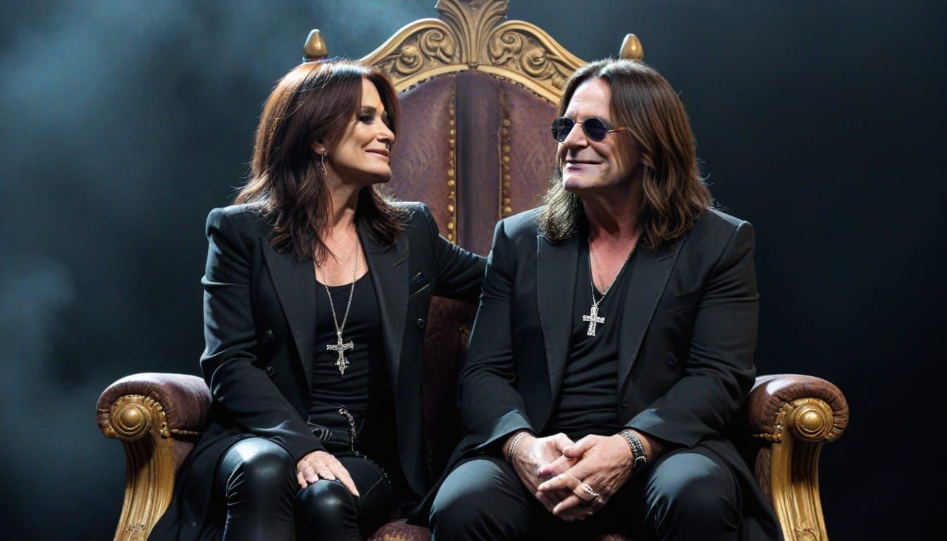 Ozzy Osbourne Tribute on Stage with Sharon