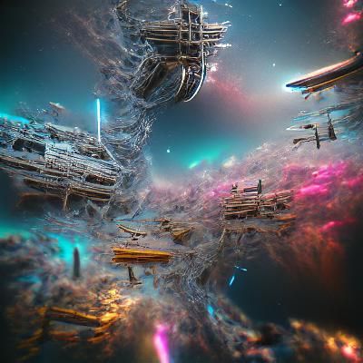 Vacant Interstellar Spaces: 8K 3D Rendering
