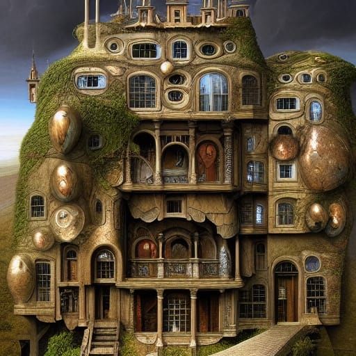 Surreal House Inspired by Digital Matte Painting