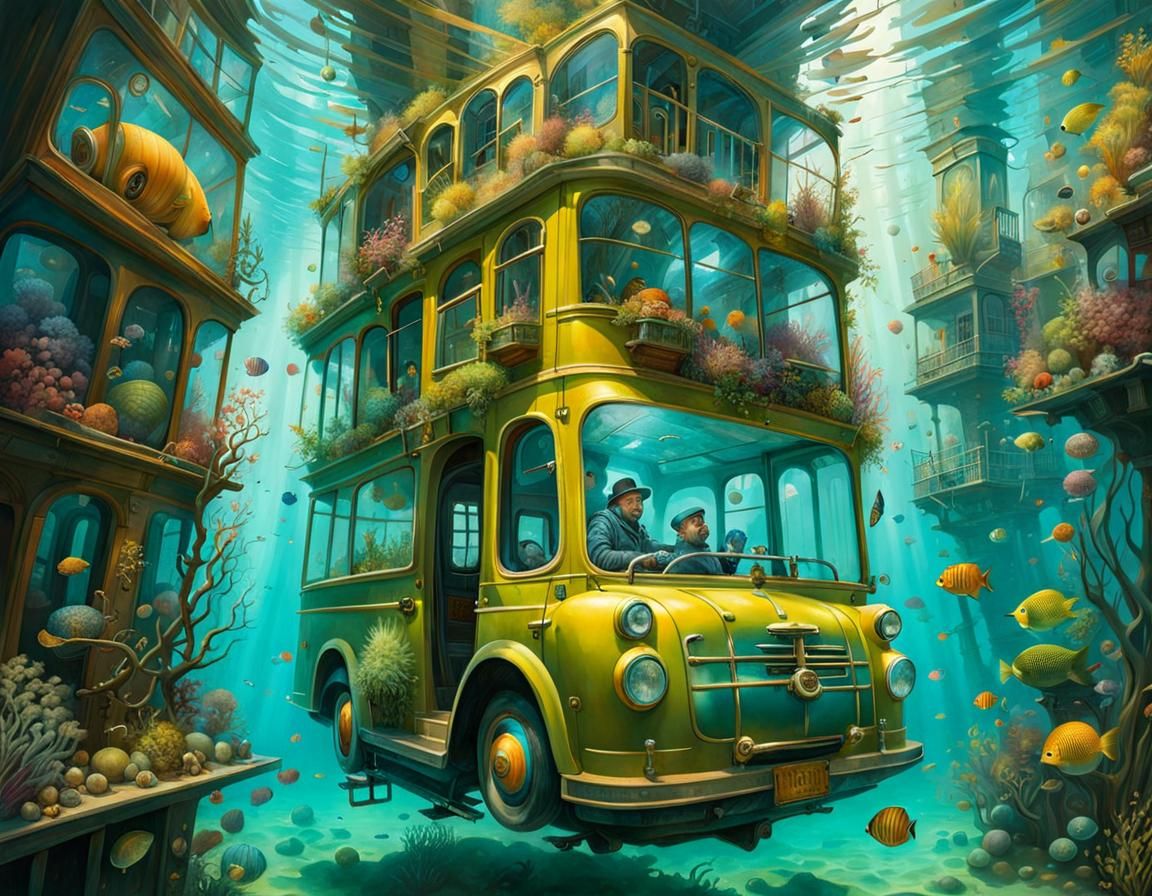 Vibrant Underwater Whimsilandia, Photorealistic Masterpiece