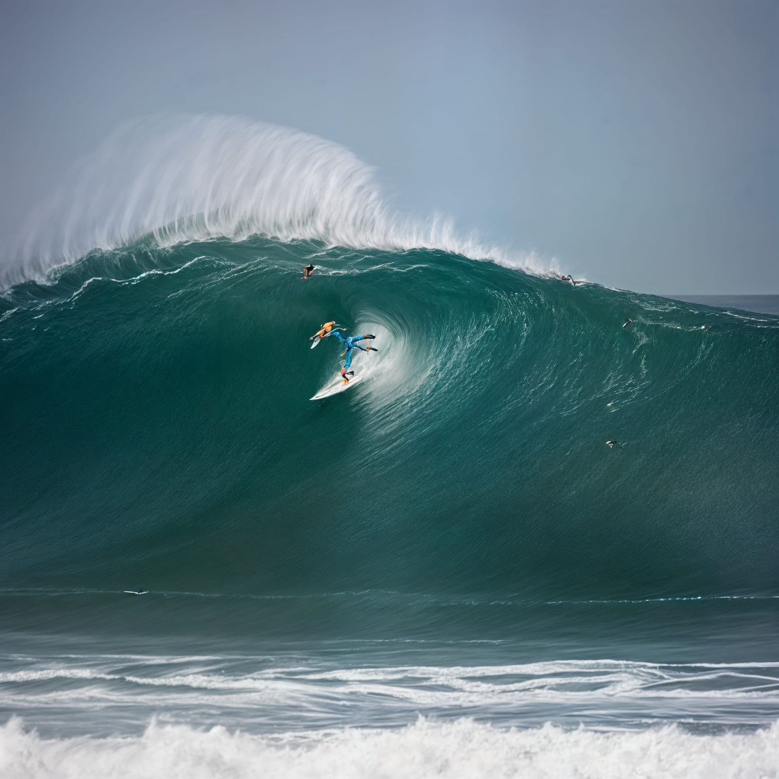 Surfers Riding the Wave in High-Energy Motion