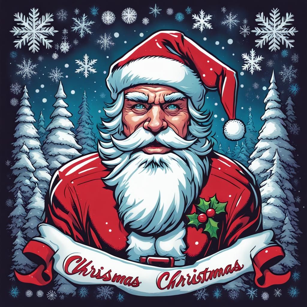 Pixel Art Christmas Sweater Comic Book Design