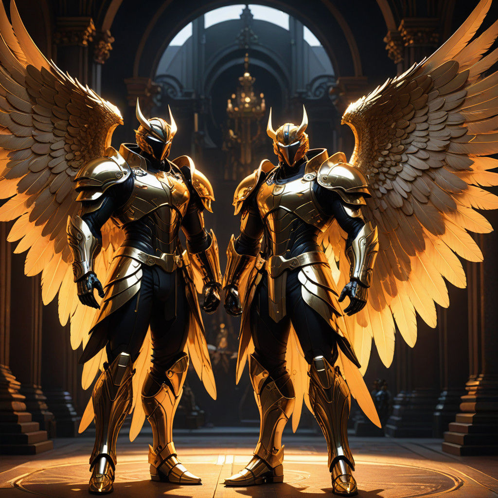 Baroque-Inspired Angel and Demon Brothers Unite