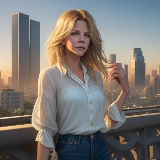 Meg Ryan in Los Angeles, Art Nouveau Portrait