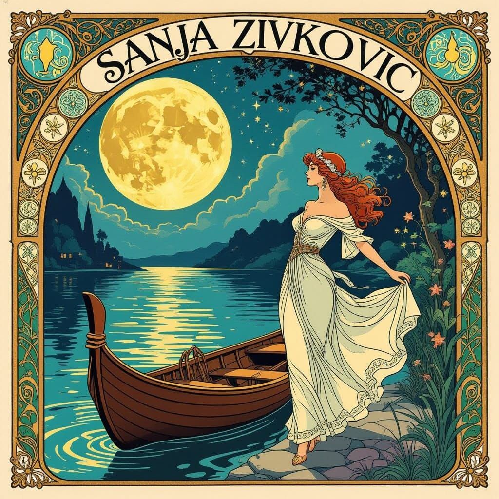 Art Nouveau Sanja Comic Book Discovery in Hidden Kingdom