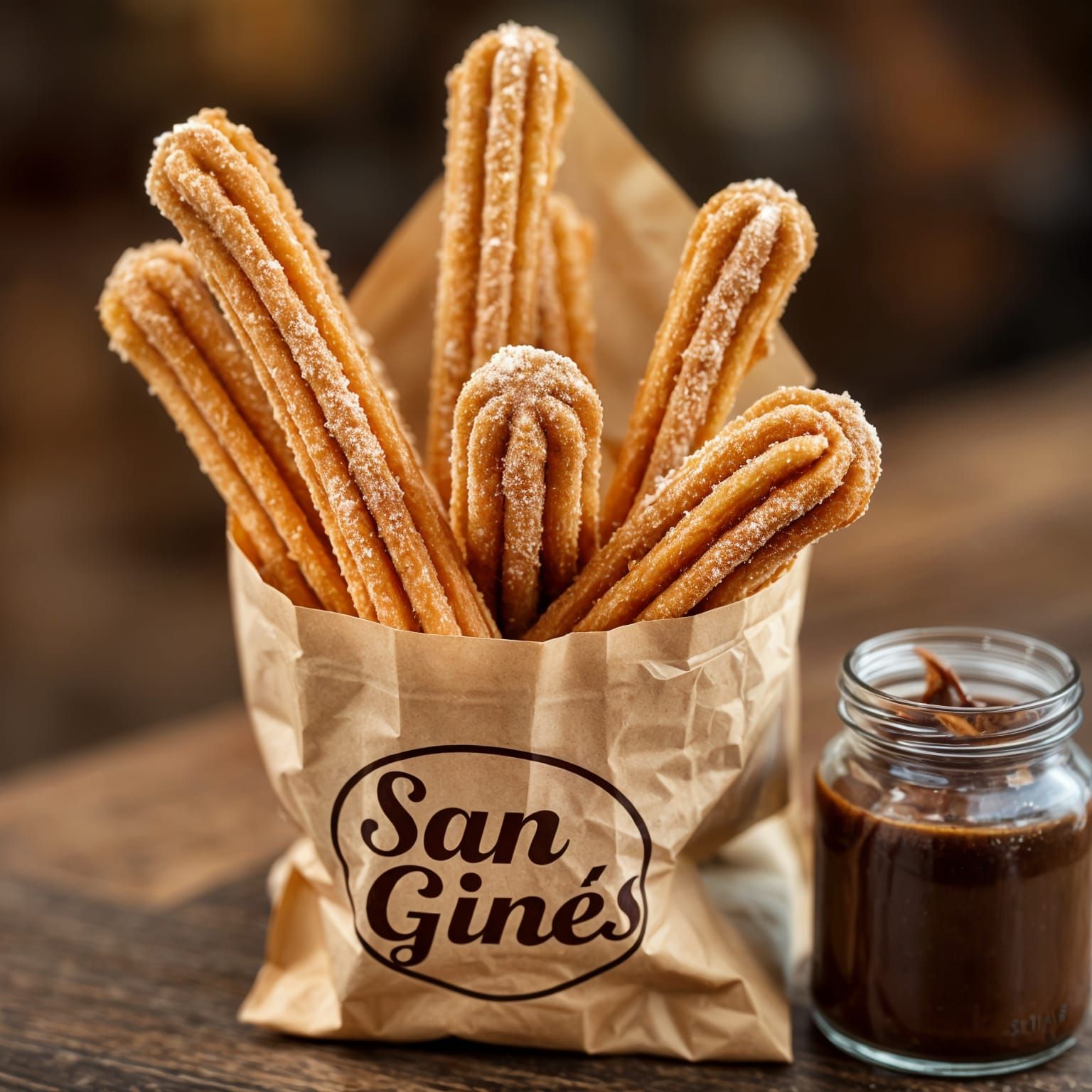 San Ginés Churros: Photorealistic 8k Still Life