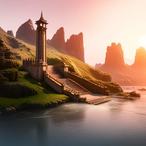 Temple At Dawn