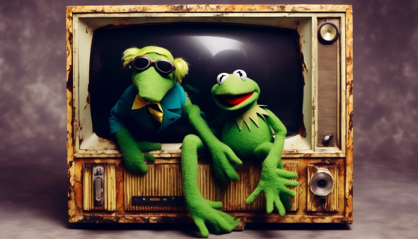 Kermit the Frog on Macabre 80s TV