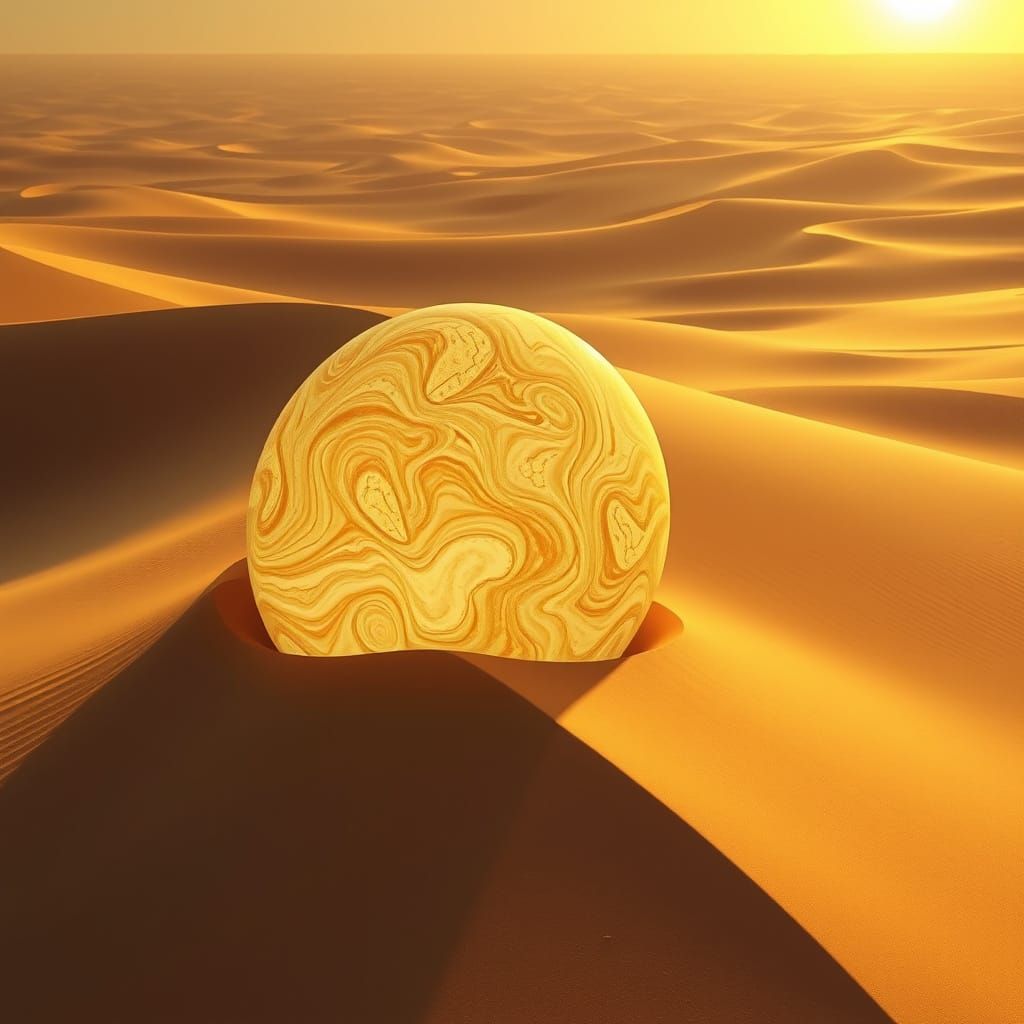 Luminous Desert Oasis Egg