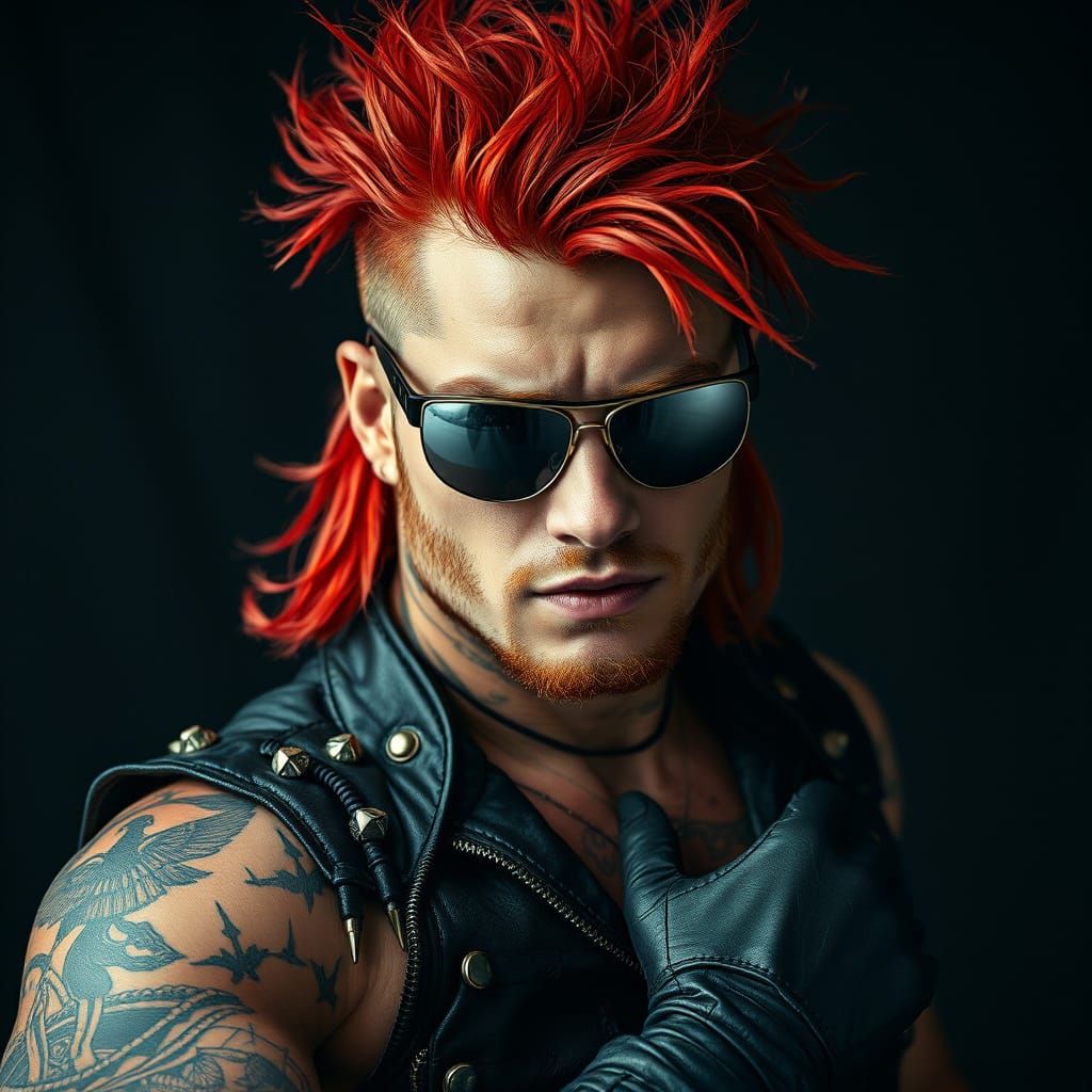 Epic Wrestler in Dark Fantasy Aesthetic