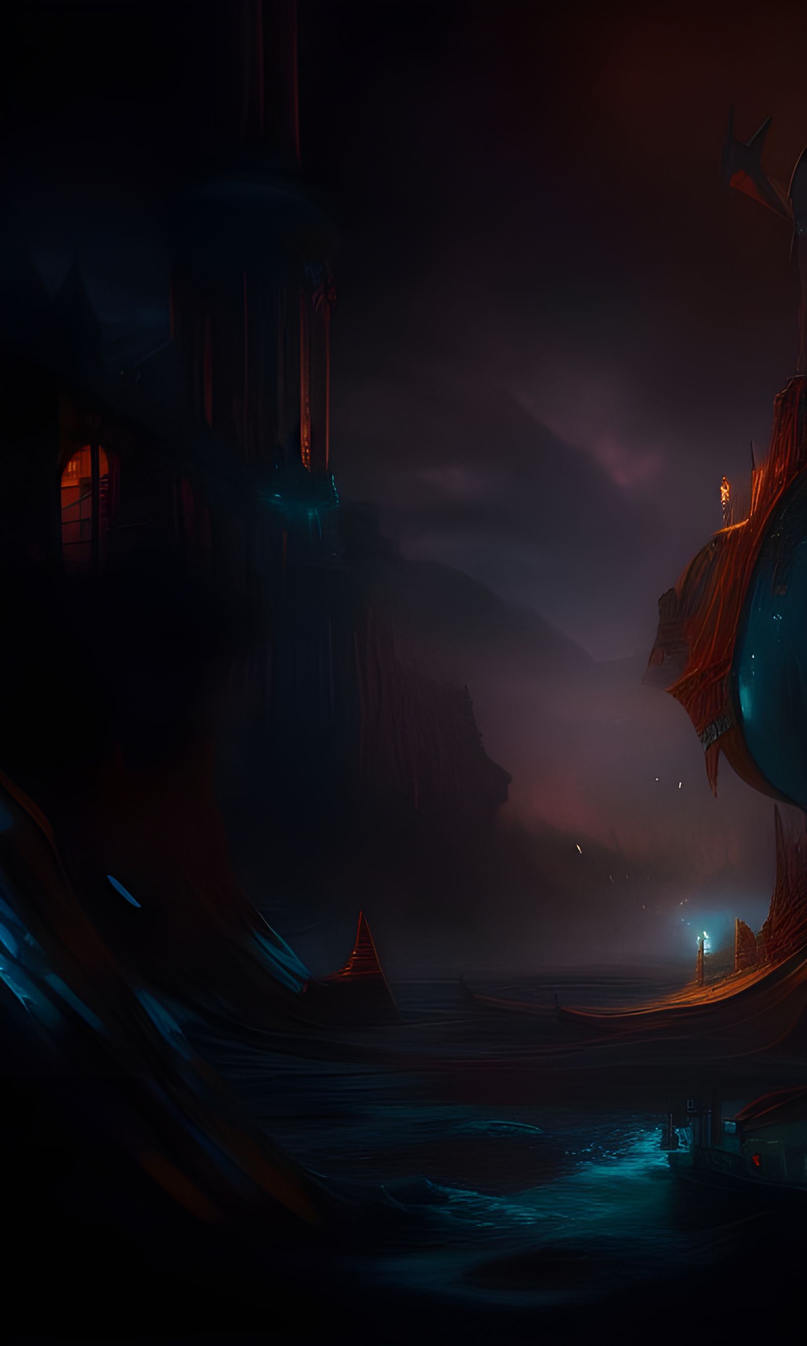 Cosmic Astral Illustration in Detailed Mixed Media